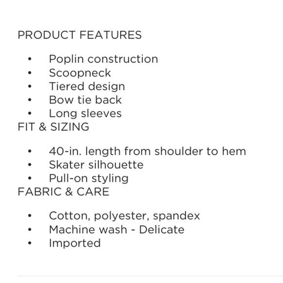 DRAPER JAMES RSVP LONG SLEEVE TIERED BOW BACK DRESS - Picture 4 of 8